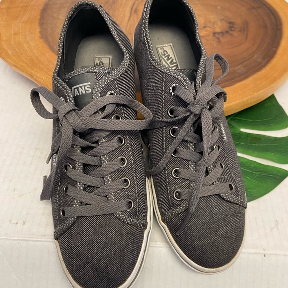 vans Charcoal Grey laced Sneakers - Picture 3 of 9
